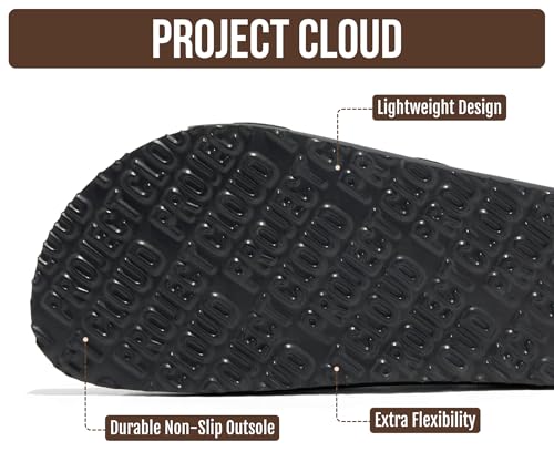 Image of Project Cloud Mens Sandals, 100% Genuine Leather Mens Slides (Heritage)