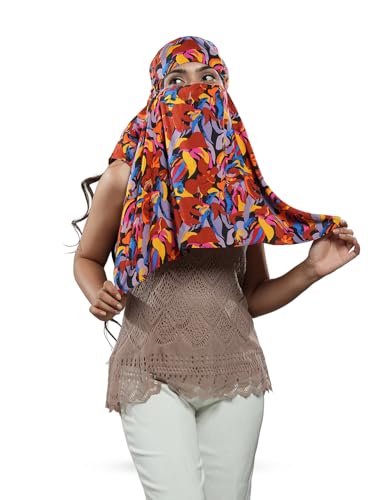 Image of Multipurpose Mask Cum Scarf for Women Cotton I Face Cover for Women I Sun Protection and Summer Wear Scarf