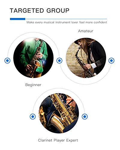 LAGRIMA Bb Alto Saxophone, Brass Body Mother-of-pearl Buttons, Carrying Case, Reed, Mouthpiece, Throat Pad, Neck Strap, Gloves and Cleaning Cloth (Blue)