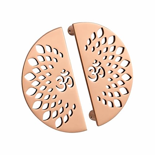 Image of COMPASS Main Door Handle | Door Handles for Main Door | Pull Handles for All The Doors of House | Office | Hotels, Antique Finish (Om Rose, 6 Inch)