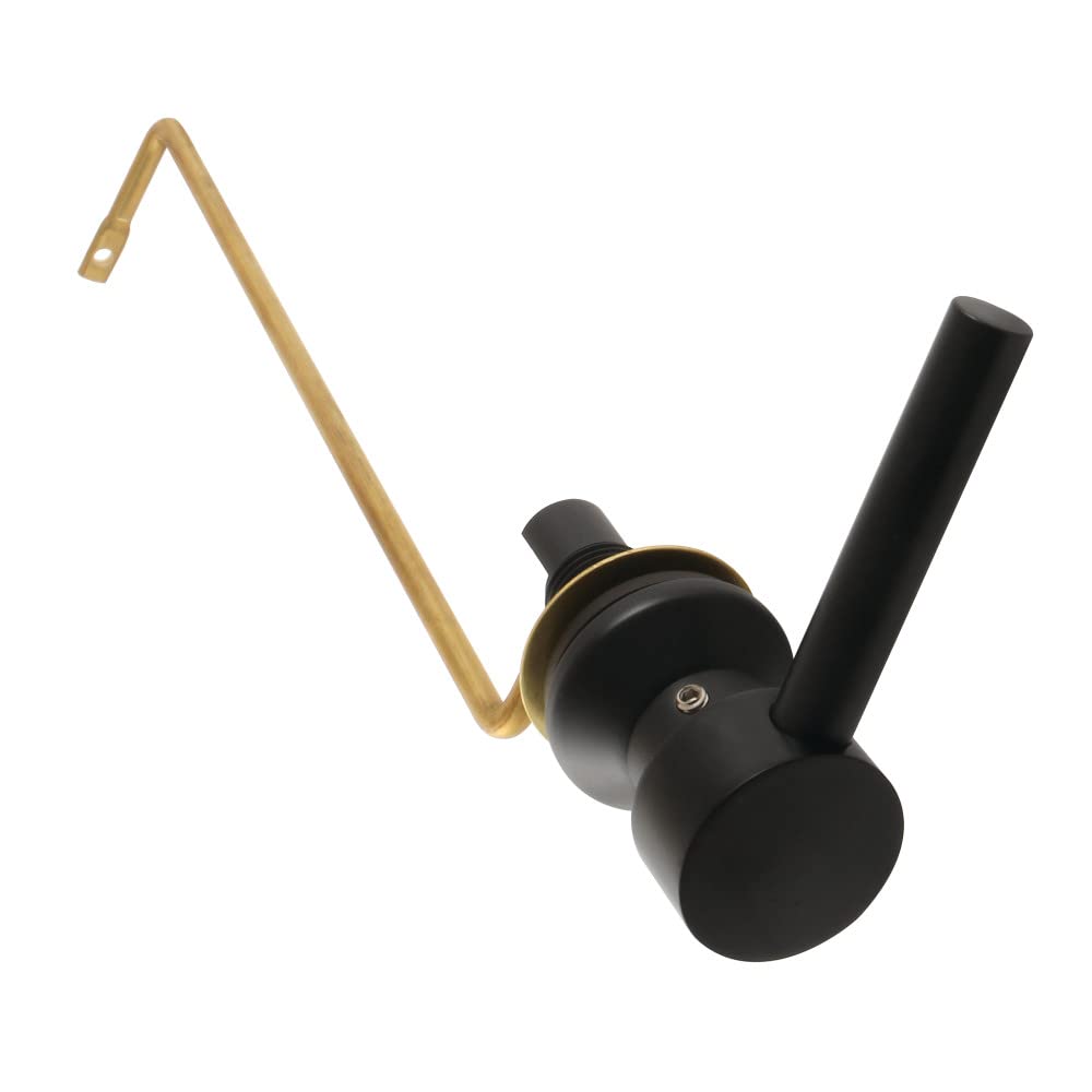 Palanca de tanque Kingston Brass KTDLS0 Concord, color negro mate de montaje lateral
