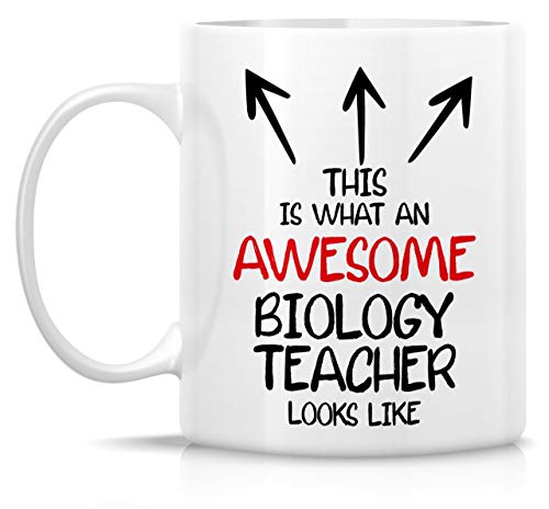 Retreez Funny Mug - This is What an Awesome Biology Teacher Looks Like 11 Oz Ceramic Coffee Mugs - Funny, Sarcastic, Motivational, Inspirational birthday gifts for friends, coworkers, dad, mom - Image 3