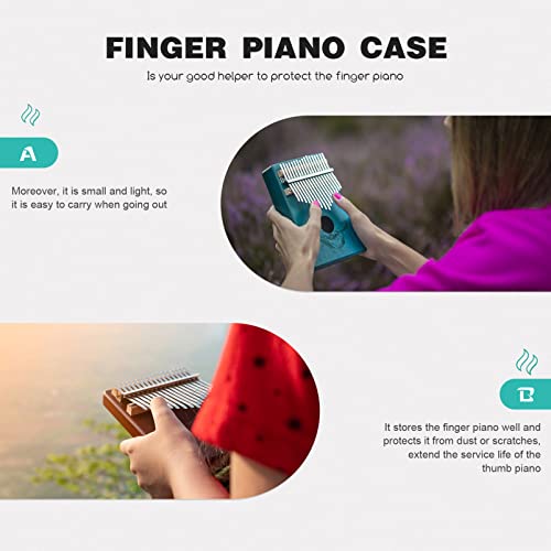Vaguelly Kalimba Case Phole Piano Bolsa de Piano à Prova D' água à Prova D' água Kalimba Bolsa de