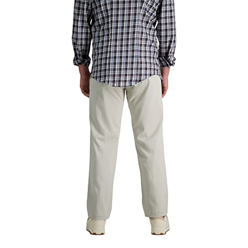 Haggar mens Life Khaki Comfort Flat Front Slim Fit Chino Pant3