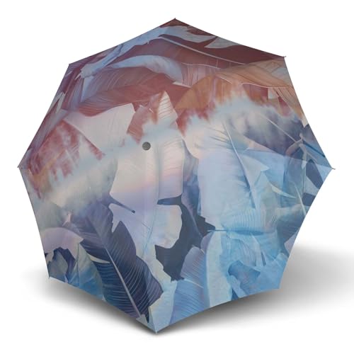 Knirps parapluie T.200 Medium Duomatic Palm Storm multicolore pliant pour la pluie