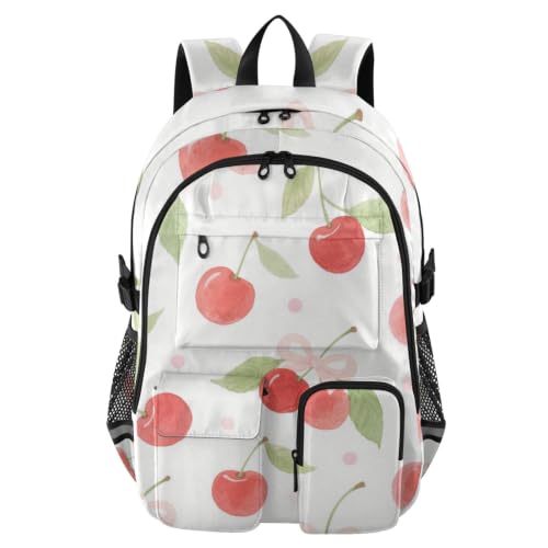Mochila para laptop 17.5 pulgadas de negocios maleta de viaje escuela universidad roja