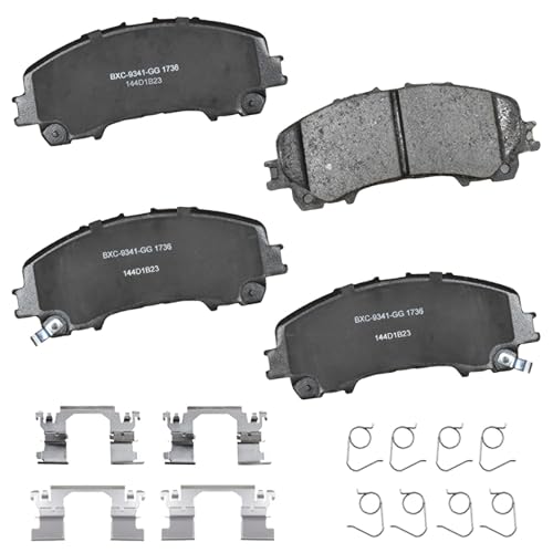 Image of Bendix Premium SBC1736 Ceramic Front Brake Pads for INFINITI Q50 2014-2023, Q60 2016-2022, QX50 2016-2017, 2019-2023, QX55 2022-2024, Nissan Rogue (3-Row models) 2014-2020, X-Trail 2015, 2017-2023