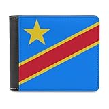 Congo (DRC) Flag Men's PU Leather Wallet with Large Capacity Coin Purse/storage Bag/card Holder/business Wallet One Sizeone Size