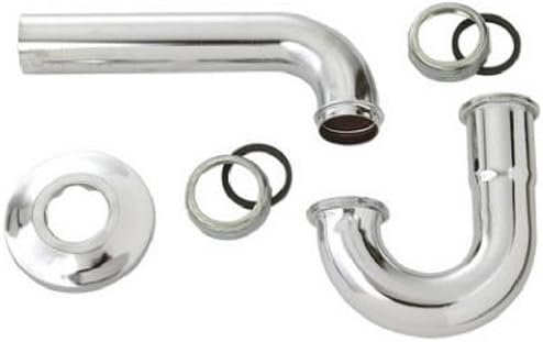 Master Plumber 453-043 MP Kitchen P-Trap, 1-1/2-Inch, Chrome