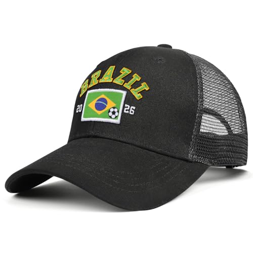 Image of Adjustable State Flag Trucker Hat Mesh Baseball Cap with Embroidered Patch for Men Women