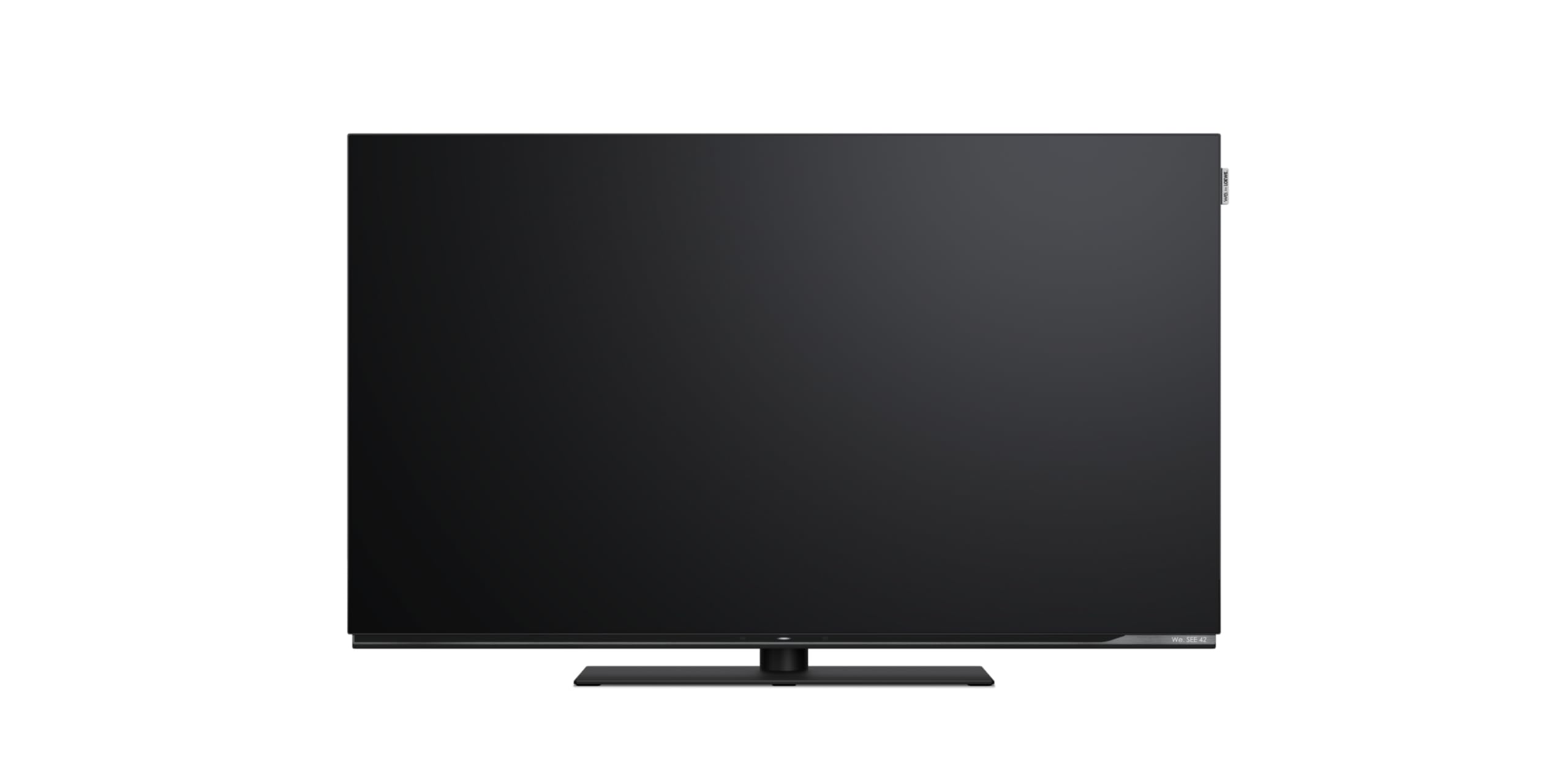Telewizor LOEWE We. SEE 42 cale OLED, dwa kanały, Smart TV (Dolby Vision, 60 W Dolby Atmos, HDMI 2.1 120 Hz VRR, Apple AirPlay, Matter, pilot Bluetooth, wyjątkowo płaska konstrukcja monitora)