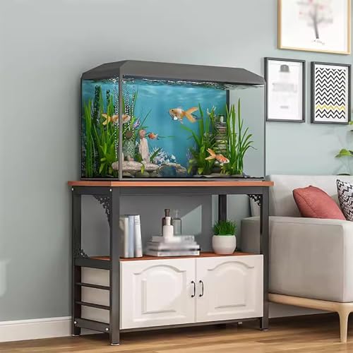 Support pour aquariums et reptiles 60 cm, meuble étagère pour bac d'élevage compact 30 gal