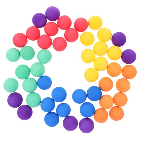 Mikikit Bolas de Esponja EVA Suaves de 4 CM 48 Piezas Multicolor para Juegos Infantiles Relleno para Bolsas de Fiesta Juguetes Ligeros para Interior y Exterior Recuerdos de Cumpleaños