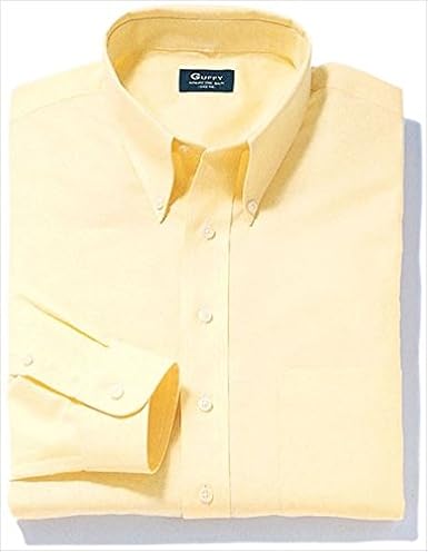 Amazon Co Jp 長袖オックスフォードシャツ 長袖 レディース メンズ Gu 2101 Guffy 東レ素材 東レインターナショナル イエロー M ファッション