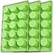 Newk Zylinder-Silikonform, 3 Packungen mit 15 Mulden, runde Zylinderform für Cupcakes, handgefertigte Seife, Muffins, Kuchen, Käsekuchen, Brownie, Schokoladenabdeckung, Grün