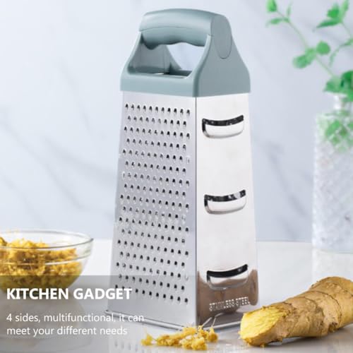 Rallador de caja 4 caras acero inoxidable multicolor miniatura 4