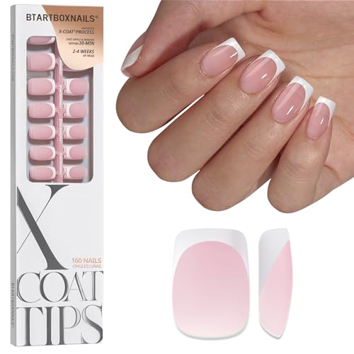 BTArtboxnails XCOATTIPS French Tip Press On Nails