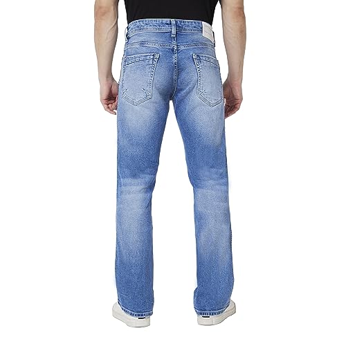 Image of Spykar Men's Rover Regular Fit Mid Rise Casual Jeans