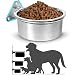 Raised Large Dog Bowls Wall Mount Pet Bowl, Collapsible Elevated Pet Bowl for Dog Cat Chicken Coop - 8 Cups / 2 Quart