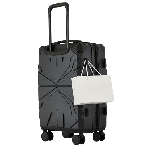 Image of Wrangler ATG Alpine 22 inch Expandable Rolling Hardside Carry-On Luggage, Jet Black