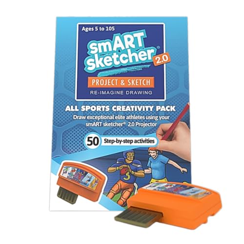 Smart Sketcher 2.0 Cartridge – All Sports – 50+ Step-by-Step Activities - Expansion Pack for Kids Ages 5+