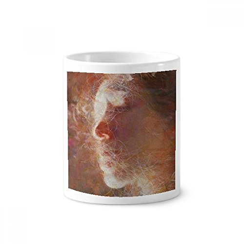 Cadeau peinture à l'huile : tasse blanche porte-céramique 350ml Un Reve XJJ pour anniversaire