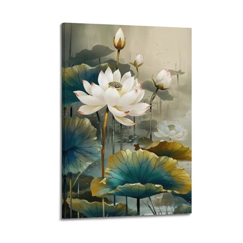 Poster de yoga en toile d'art moderne decoration elegante chambre 50x75