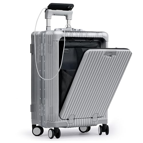 Nobl Travel Carry On Luggage, Noble Zipperless Aluminum