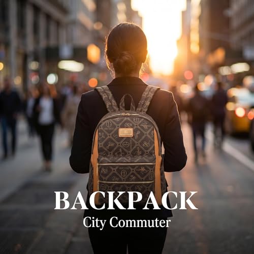 Image of Women Fashion Backpack Purse Multi Pockets Anti-Theft Rucksack Travel Shoulder Bag Handbag