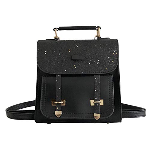 URIBAKY Fashion Wild Mochila Cuadrada Casual  DecoracióN con Lentejuelas Caminando