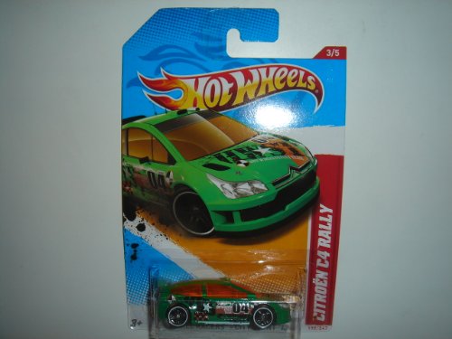 2012 Hot Wheels Thrill Racers - City Stunt '12 Citroen C4 Rally Green #198/247