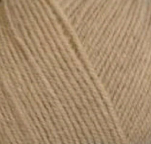 Aran 400g with Wool,Woolcraft Yarn, 30 Colour's (Oatmeal 836)