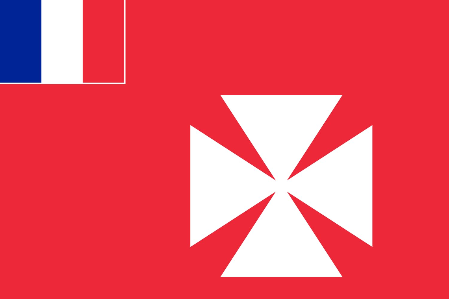 Drapeau Wallis et Futuna 1976-1985 grand format pour mât extérieur