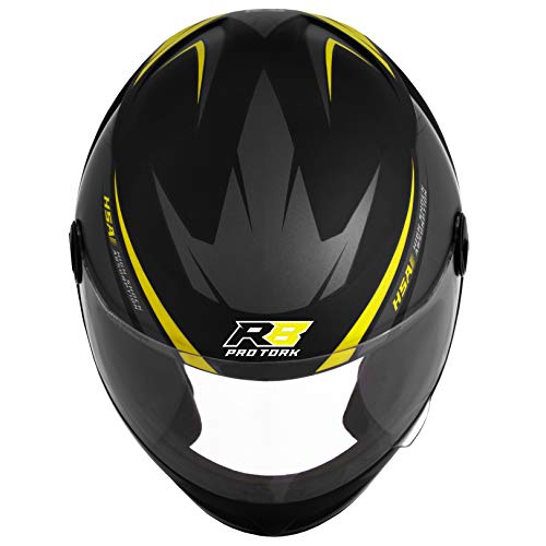 Pro Tork Capacete R8 Fosco 60 Cinza/Amarelo