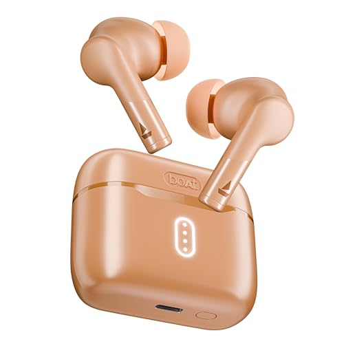 Boat Airdopes 148 Gen 2, 48H Battery, 4Mics ENx Tech, Beast Mode, ASAP Charge, Bluetooth Earbuds, TWS Ear Buds Wireless Earphones with mic (Orange)