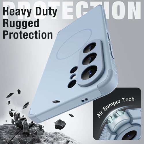 Image of JETech Magnetic Cover Case for Samsung Galaxy S26 Ultra, Compatible with MagSafe, Dual-Layer Heavy Duty Shockproof Phone Cover, Camera Lens Full Protection, Hard PC Back (Omphalodes)
