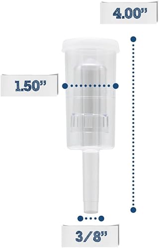 Miniatura 3 de Juego de 3 esclusas con ojales – 4 esclusas y 8 ojales – Esencial para la fermentación casera – Esclusa de aire para vino casero, cerveza, sidra,