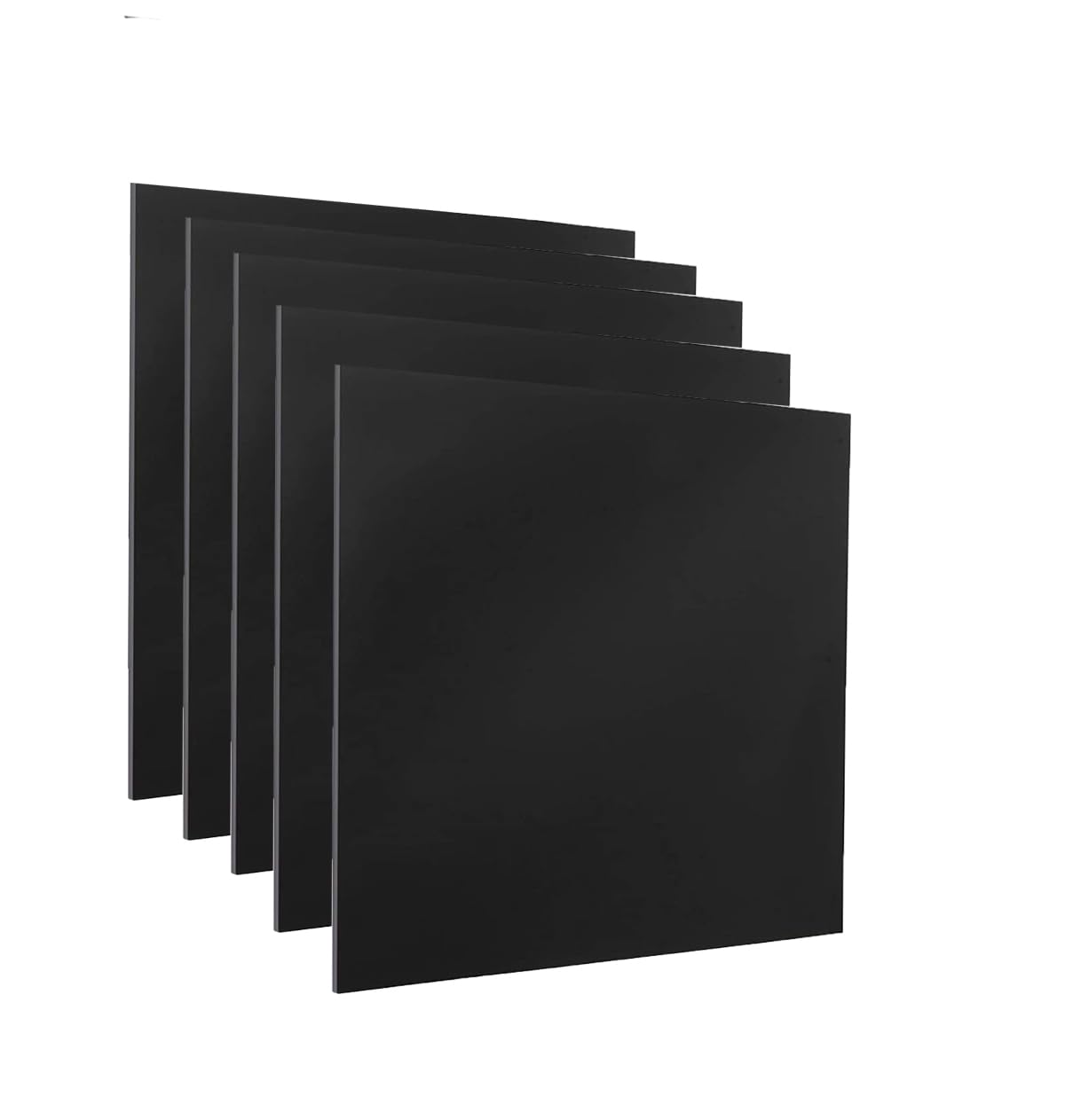 XMRISE Bakelite Phenolic Resin Sheets Plates Panels Flat Boards PCB 100mm x 100mm,Black,3mm 5 tablets