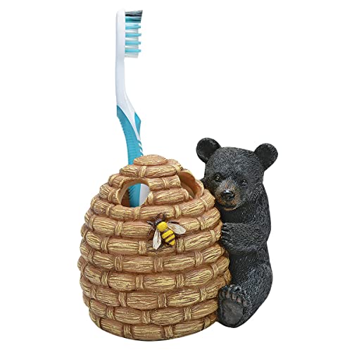 BLACK FOREST DECOR Honey Bear Toothbrush Holder
