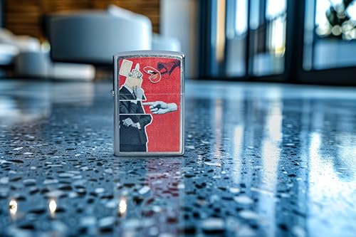 Image of Zippo Collage Design Street Chrome, Silver, Pocket Fuel Windproof Premium Lighter (BIS Certifed)