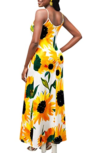 Image of SheKiss 2026 Women's Casual Summer Floral Long Maxi Dresses Floor Length Sleeveless Plus Size Sundresses