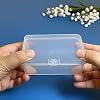 12 Piezas de Envases de Plástico Transparente para Almacenamiento de Cuentas (4.13 x 2.56 x 1.58 pulgadas), Organizador de Cuentas Pequeño para Cuentas, Joyería, Tarjetas de Presentación, Piezas de Juegos, Manualidades 8
