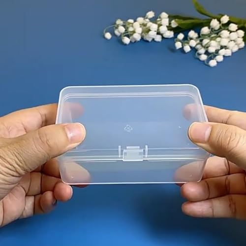 Image of 12 Pieces Clear Plastic Beads Storage Containers Box (4.13 x 2.56 x 1.58 Inch), Small Bead Organizer for Beads, Jewelry, Business Cards, Game Pieces, Crafts