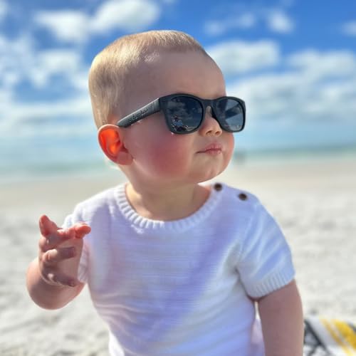 ROSHAMBO Unbreakable Baby Sunglasses with Strap BPA-free – Girls Boys 0-24 months Infants – Polarized Lens, Assembled in USA3