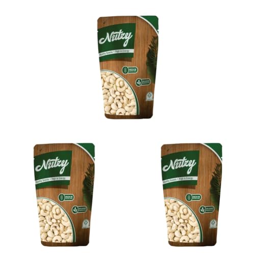Image of Nutzy Kaju (Cashew) 200 Grams for All Ages | High in Protein and Boosts Energy and Build Immunity | Healthy Nutritious Cashew Nut | Delicious Vegan & Crunchy Kaju Nut for Cooking and Raw Eating