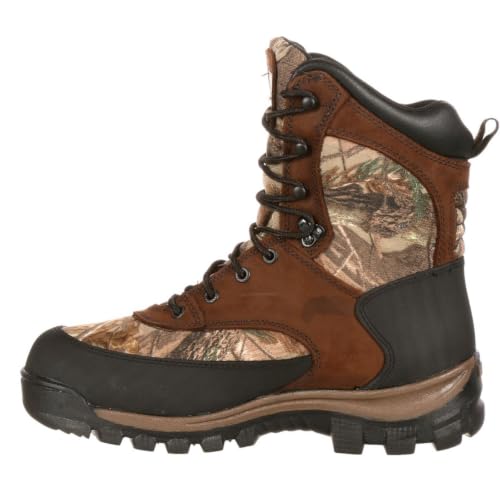 ROCKY Core Waterproof 400G Insulated Outdoor Boot, Brown Realtree Ap, Size 12(ME)