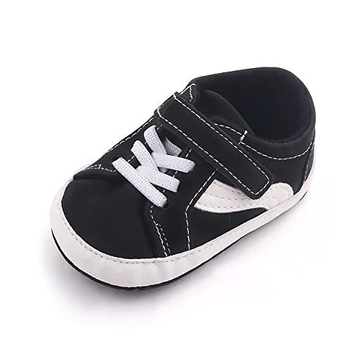 Image of Clowora Unsex Baby Boys Girls Canvas First Walkers Shoes,Newborn Infant Non Slip Soft Sole Crib Casual Sneaker