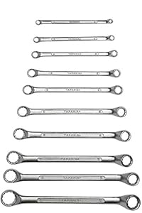 Taparia 18010 10-Piece Ring Spanner Set