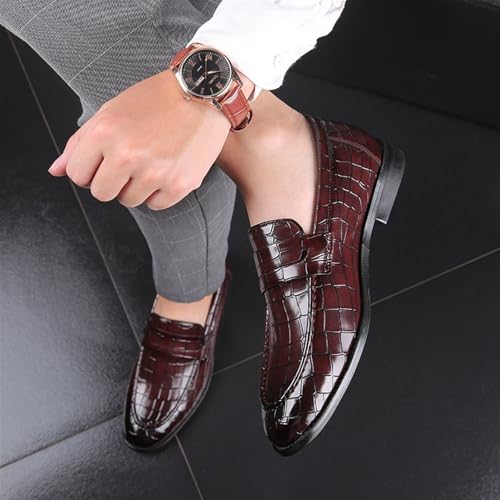 Dress Shoes for Men Men's Formal Leather Dress Shoes Stylish Oxford Wedding Business Casual Footwear3