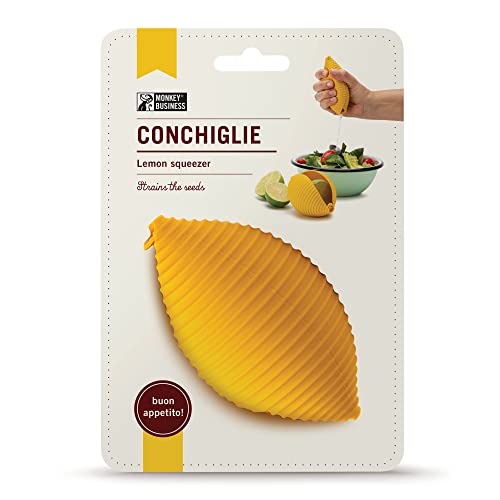 A silicone lemon squeezer shaped like a giant pasta piece with a goofy smile — wildly functional, mess-free, and guaranteed to get a laugh in any kitchen.